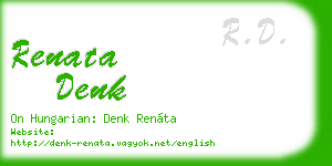 renata denk business card